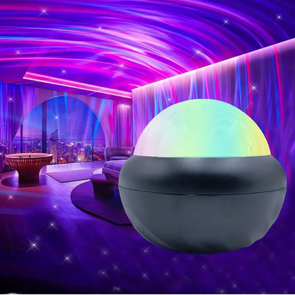 🌈 Projecteur LED d’Ambiance Multicolore – Effet Vagues Lumineuses 360°